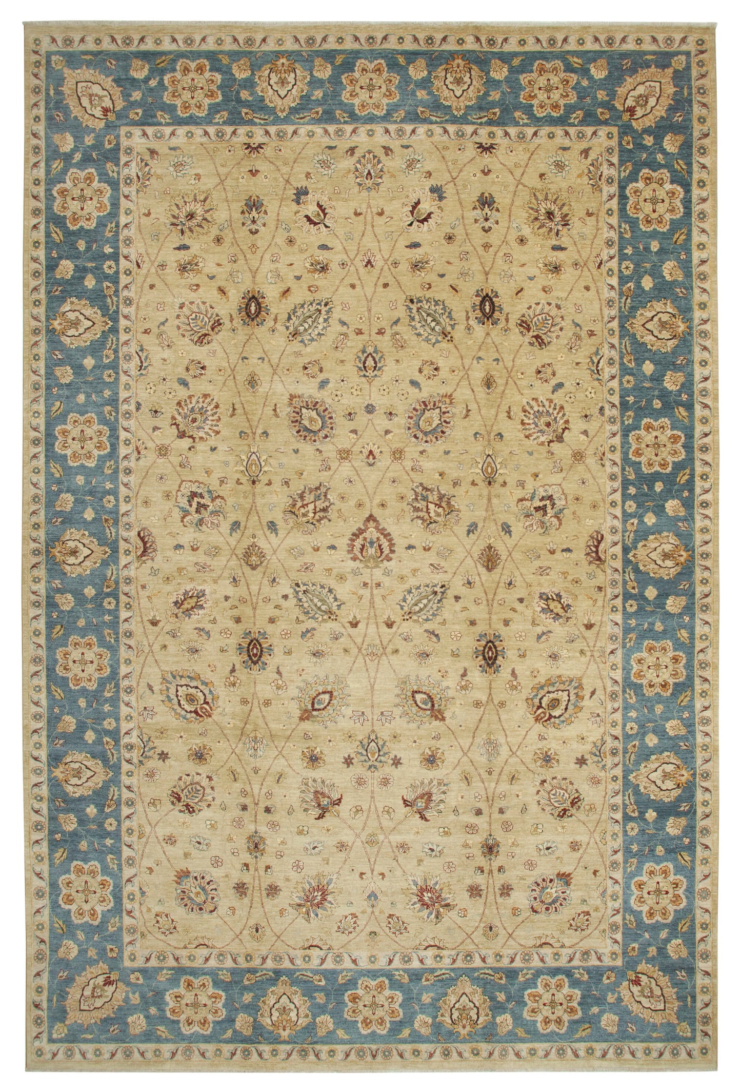 12x18 Beige Oushak Rug - 35957