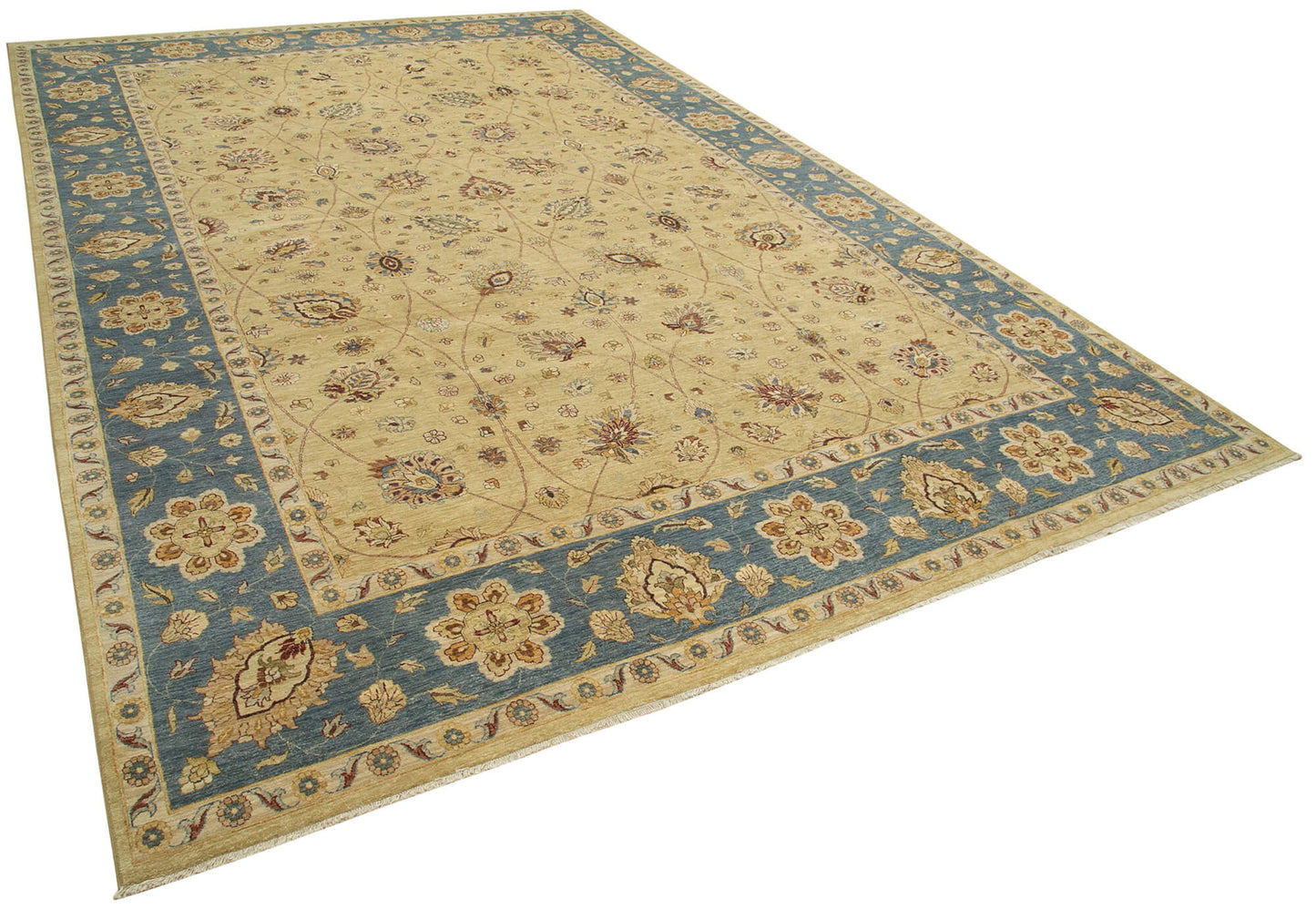 12x18 Beige Oushak Rug - 35957