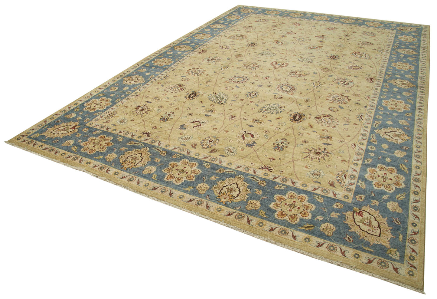 12x18 Beige Oushak Rug - 35957