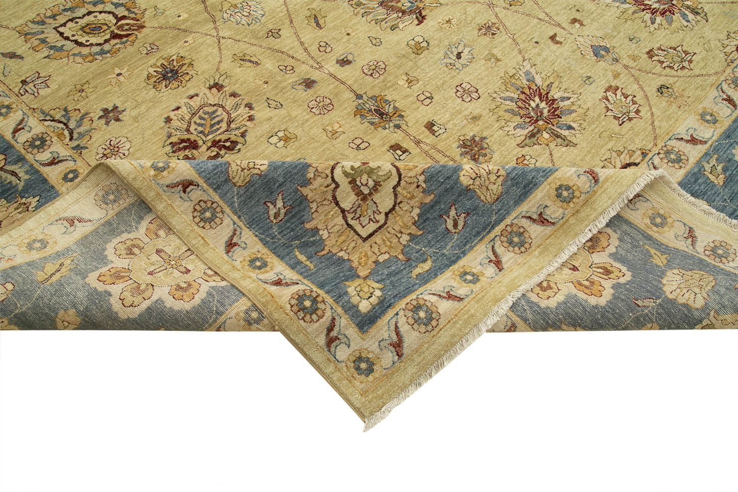 12x18 Beige Oushak Rug - 35957