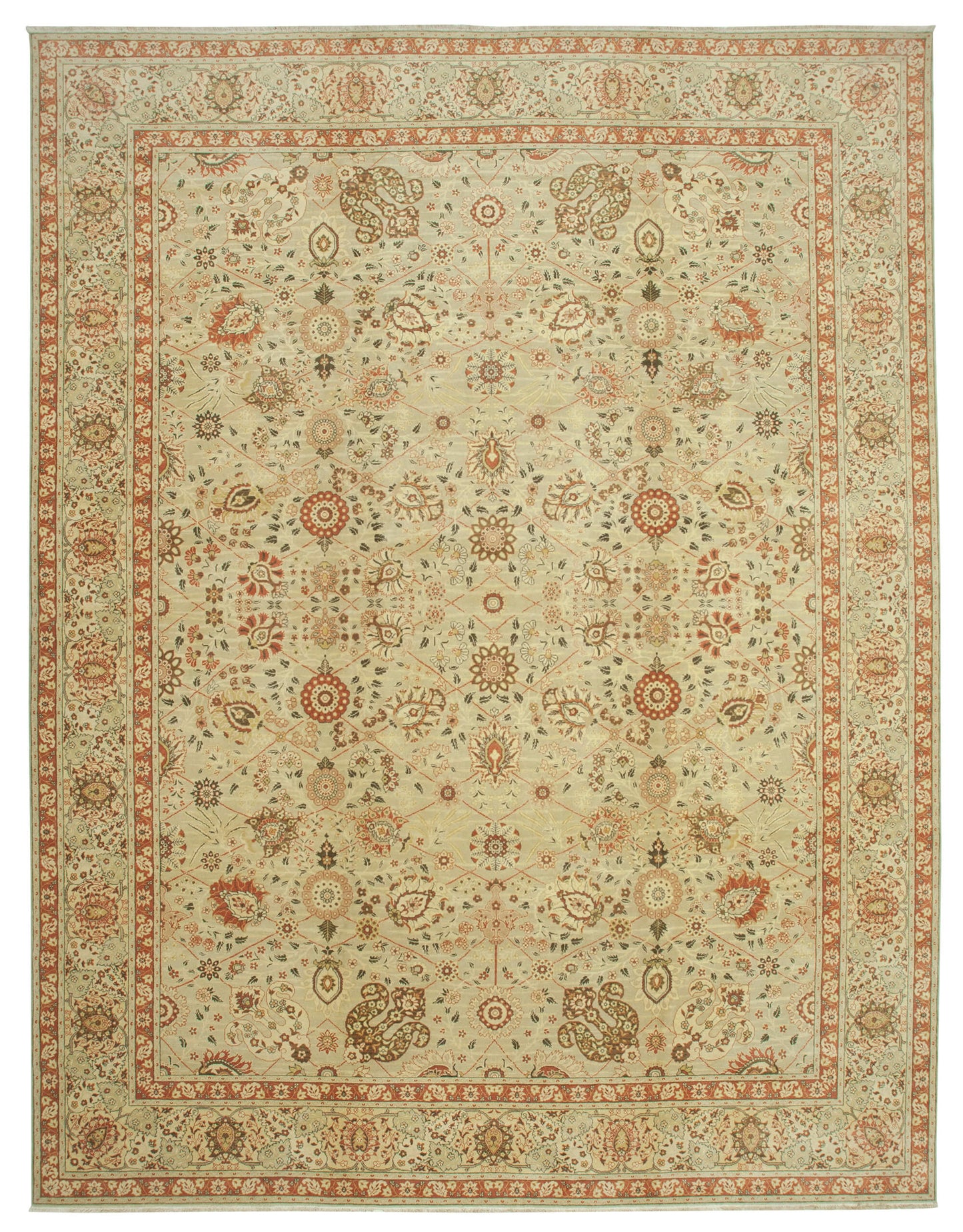 12x16 Beige Oushak Rug - 35960