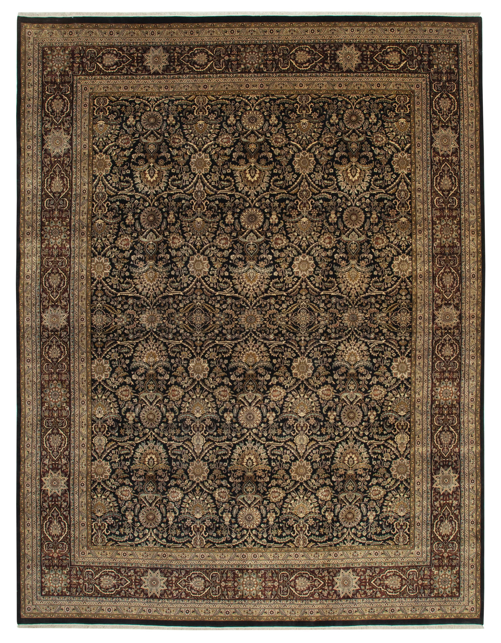 12x15 Black Oushak Rug - 35963