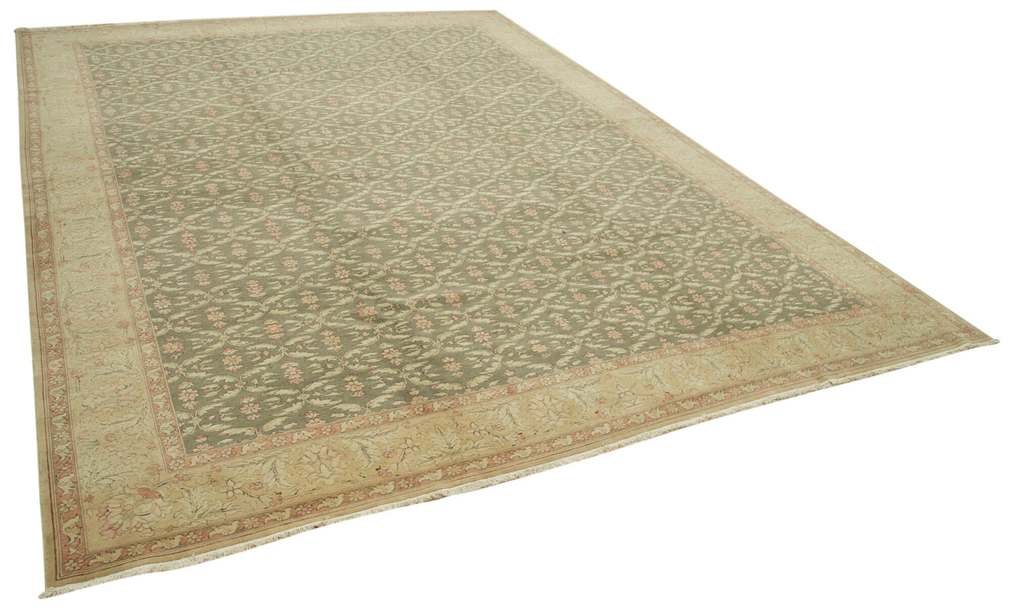 12x15 Beige Oushak Rug - 35967