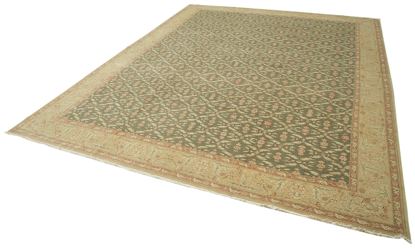 12x15 Beige Oushak Rug - 35967