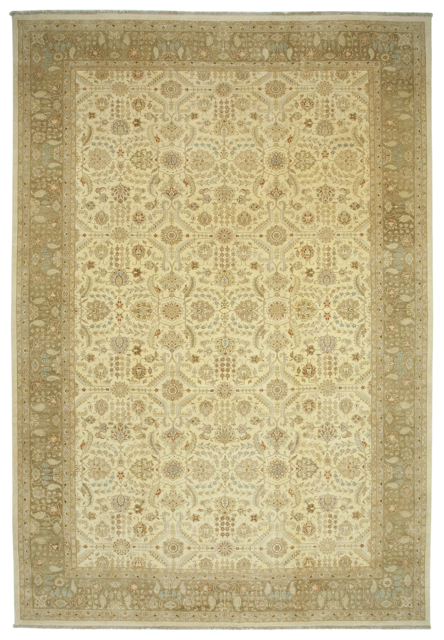 12x18 Beige Oushak Rug - 35969