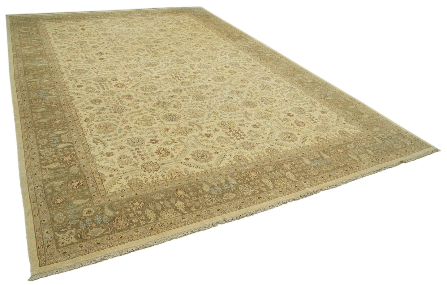 12x18 Beige Oushak Rug - 35969