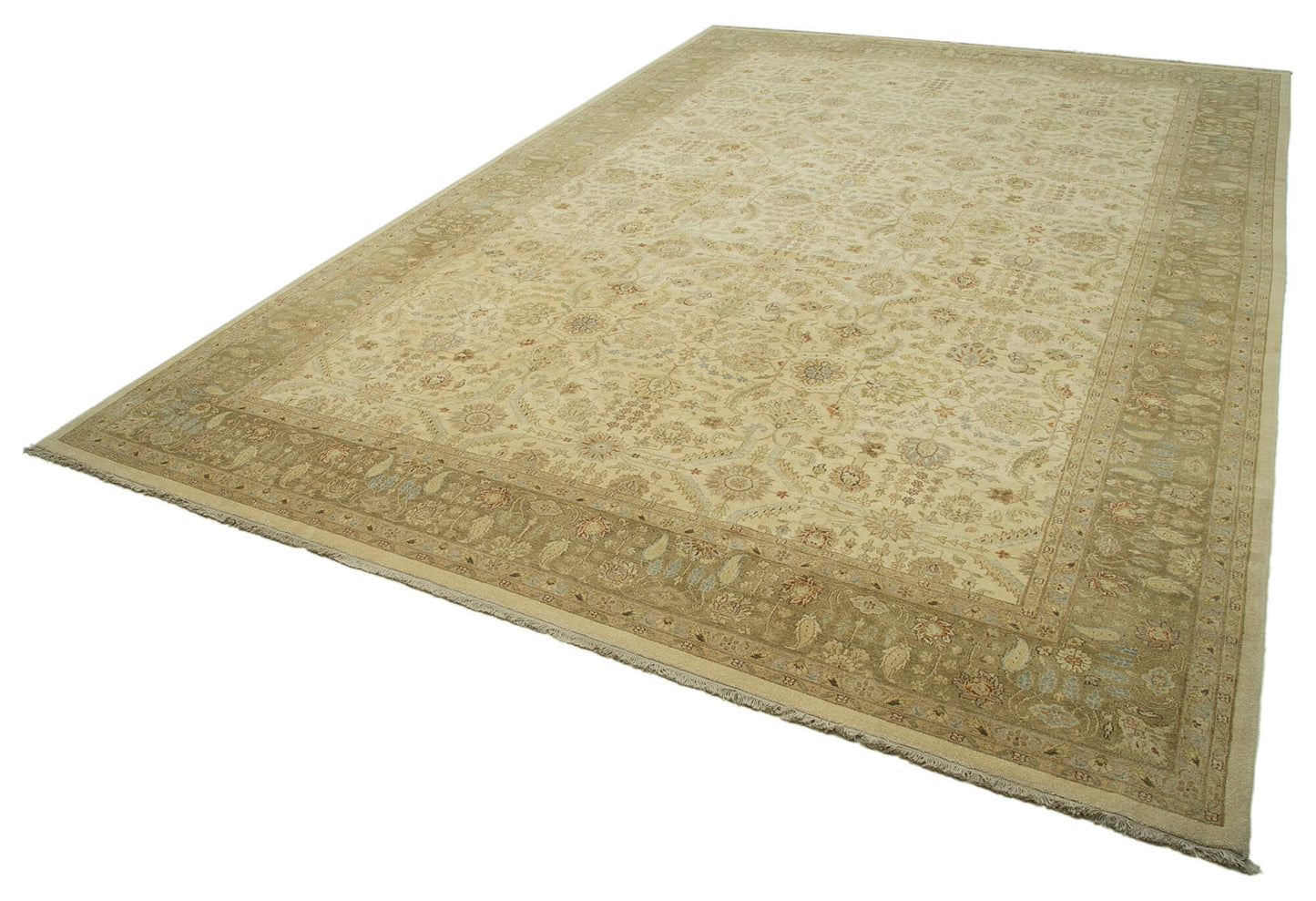 12x18 Beige Oushak Rug - 35969