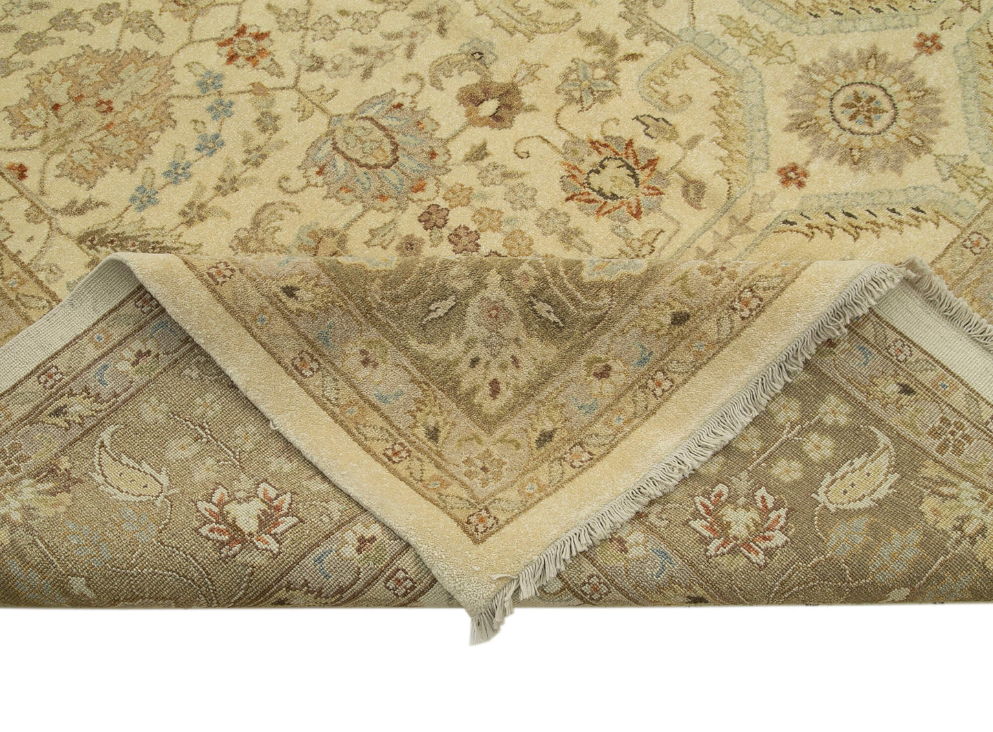 12x18 Beige Oushak Rug - 35969