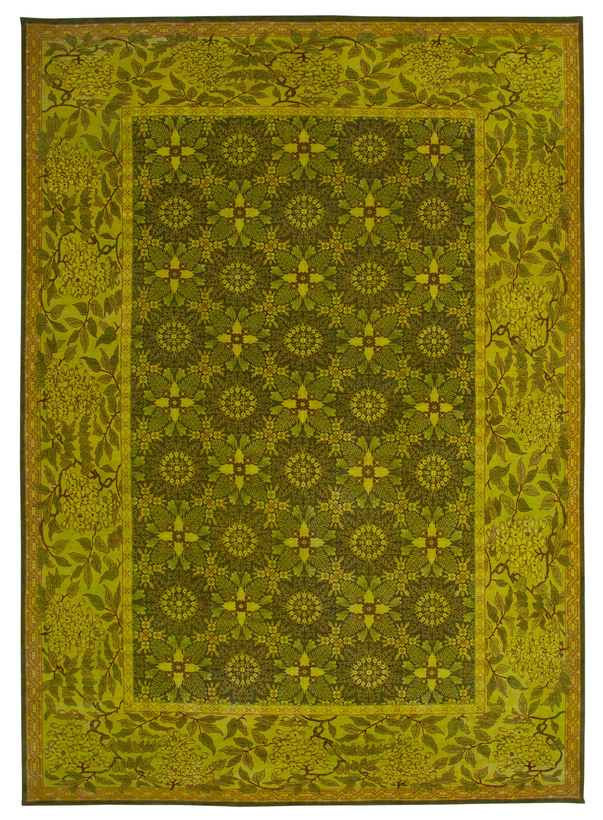 12x17 Yellow Oushak Rug - 35974