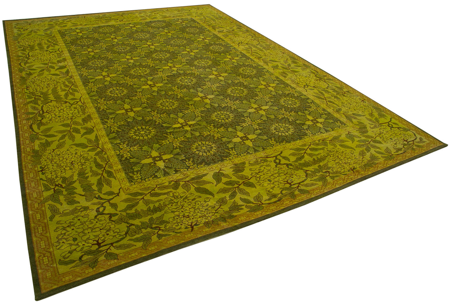 12x17 Yellow Oushak Rug - 35974