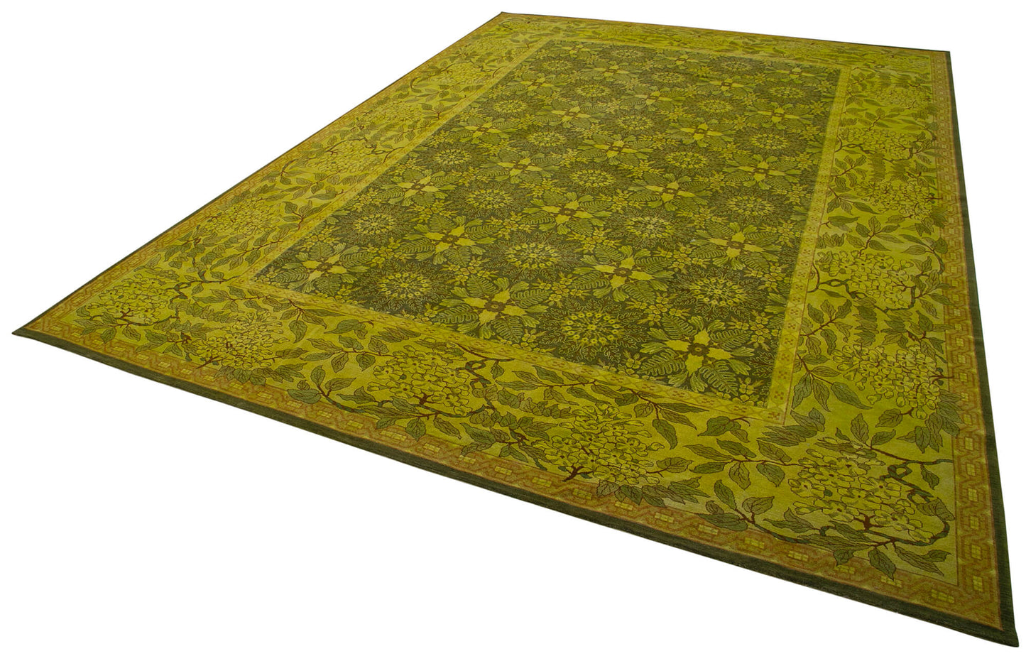 12x17 Yellow Oushak Rug - 35974