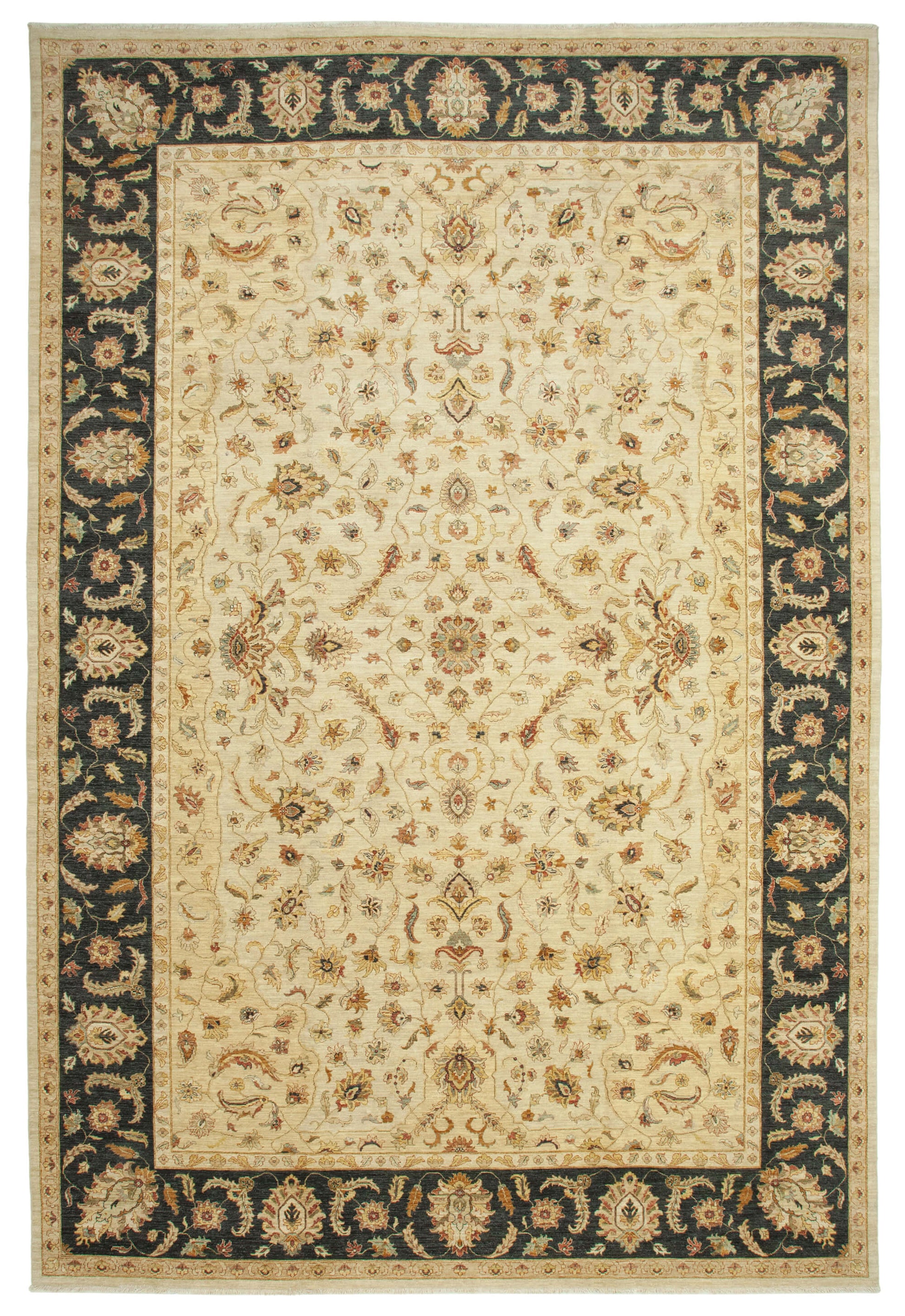 12x18 Beige Oushak Rug - 35975