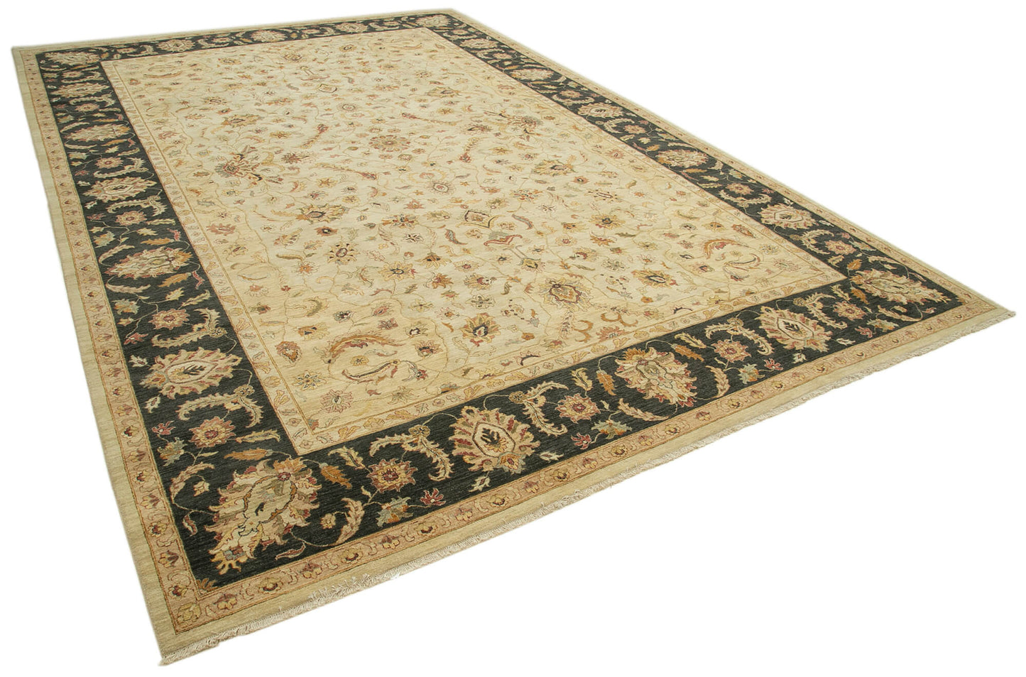 12x18 Beige Oushak Rug - 35975