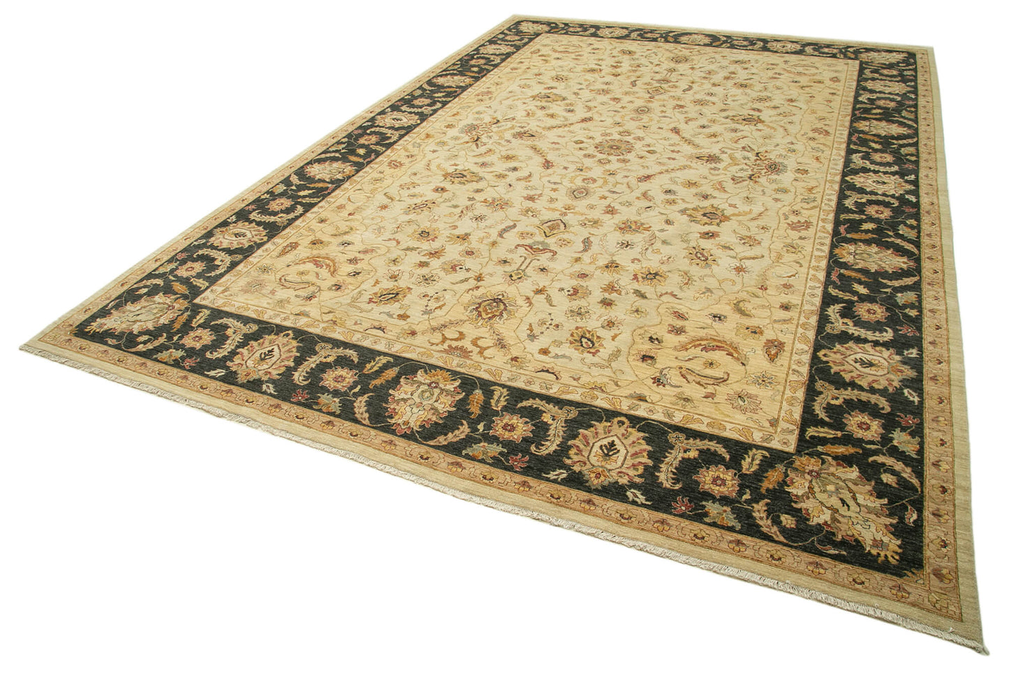 12x18 Beige Oushak Rug - 35975