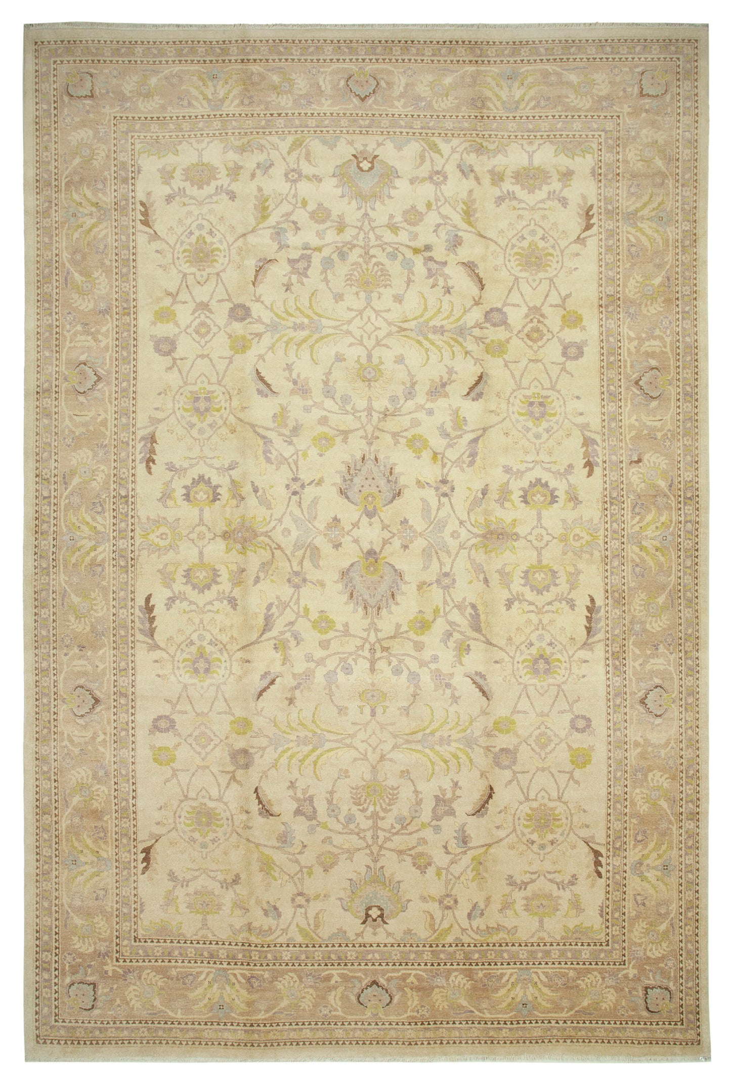 12x18 Beige Oushak Rug - 35978