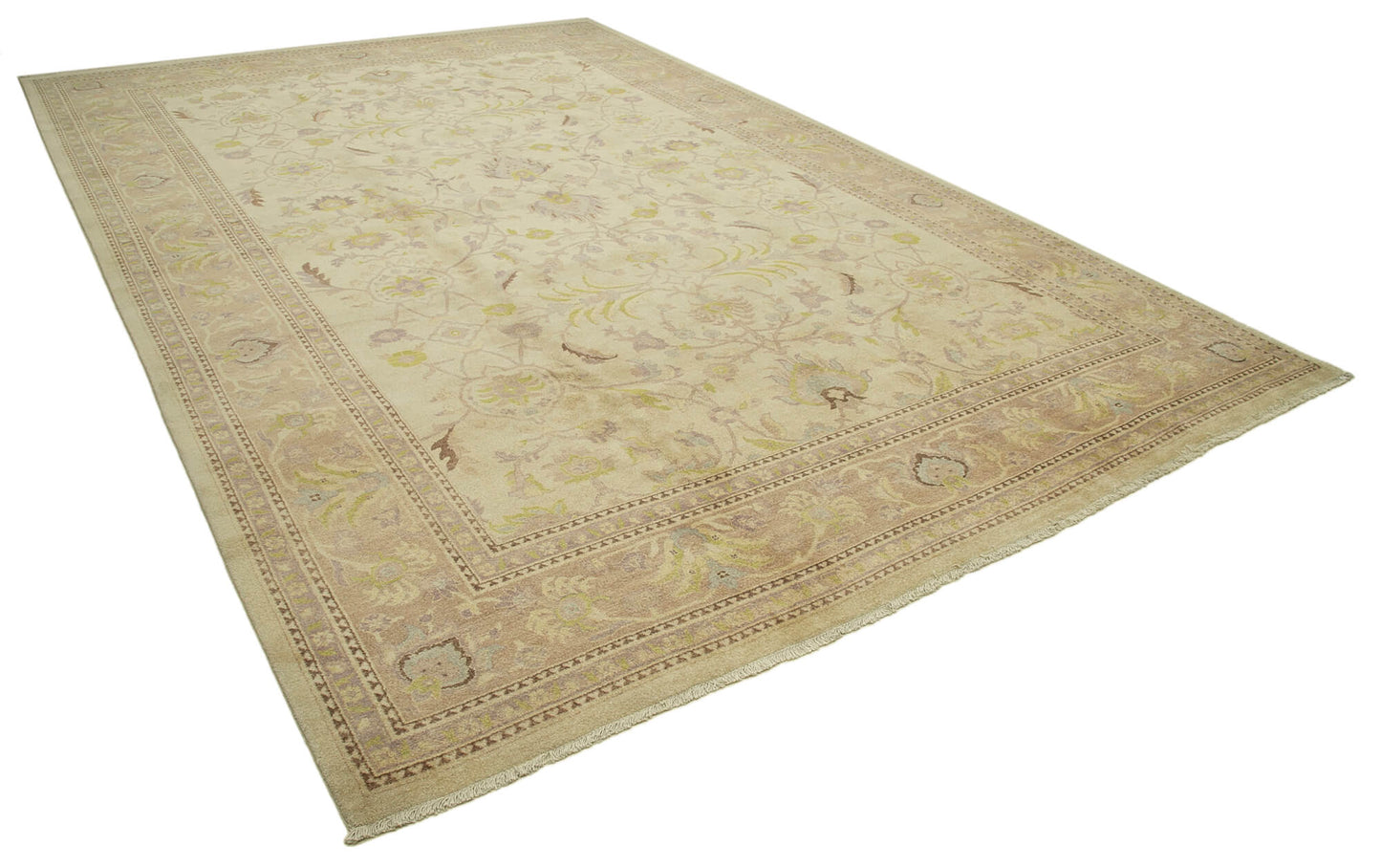 12x18 Beige Oushak Rug - 35978