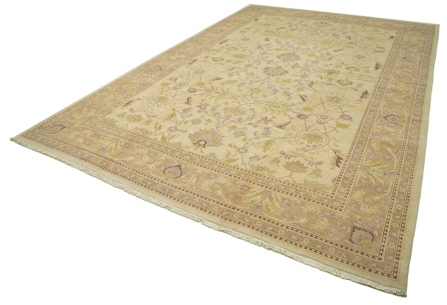 12x18 Beige Oushak Rug - 35978