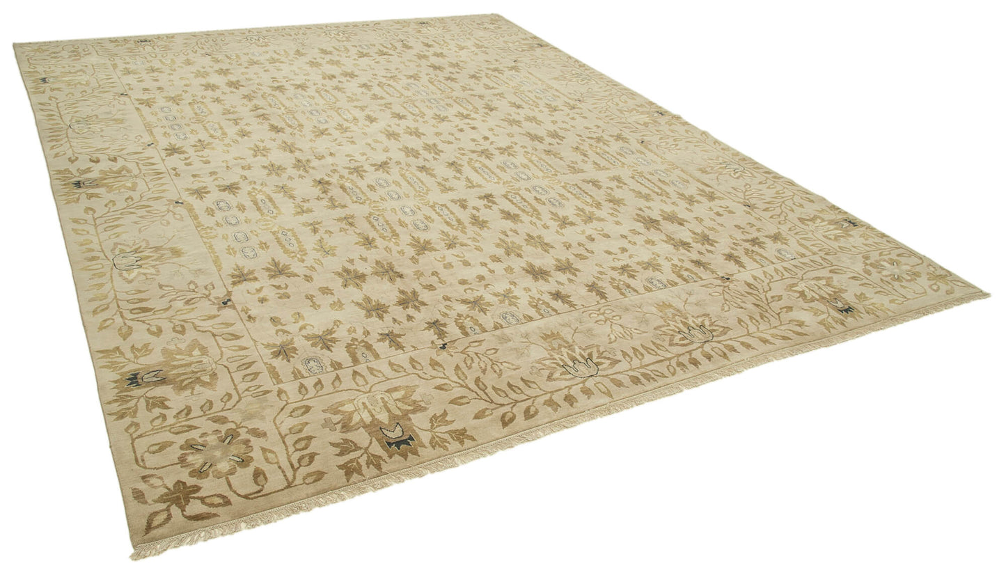 12x14 Beige Oushak Rug - 35984