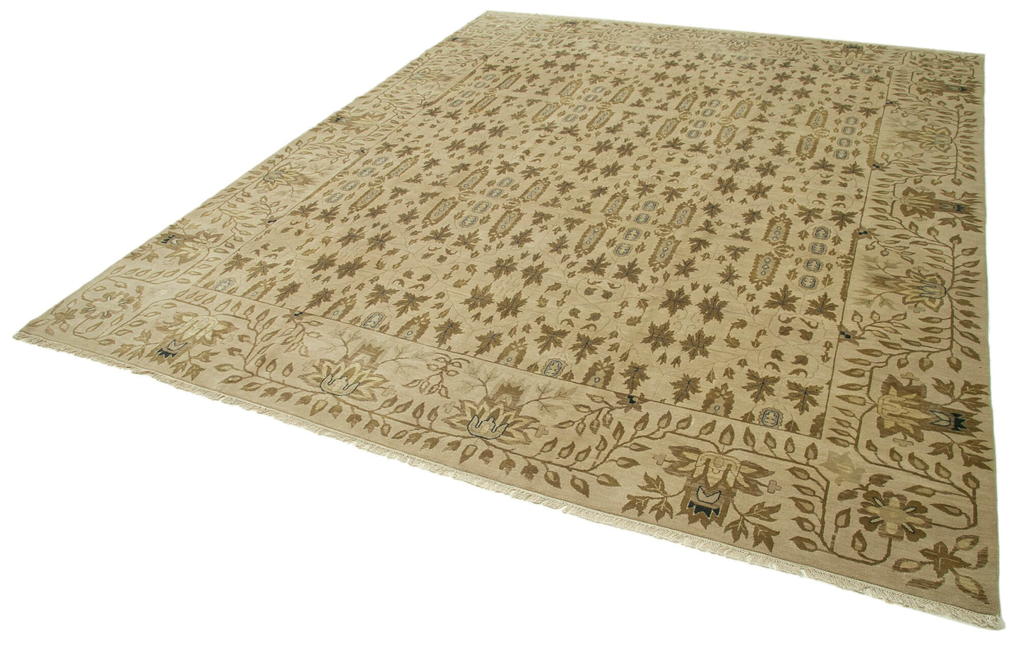 12x14 Beige Oushak Rug - 35984