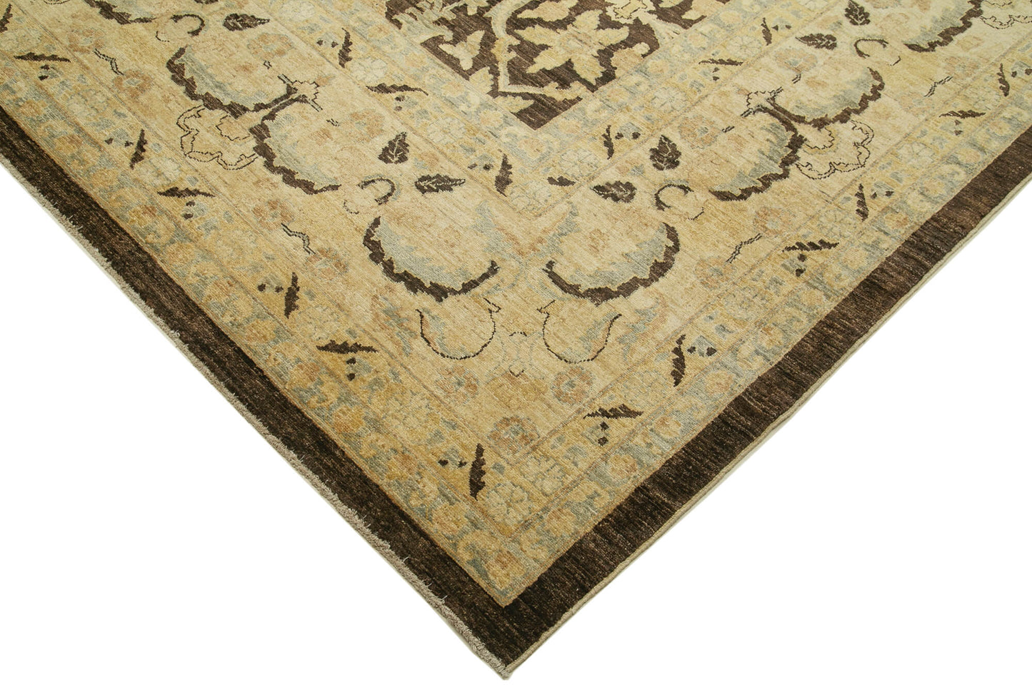 13x18 Beige Oushak Rug - 35987