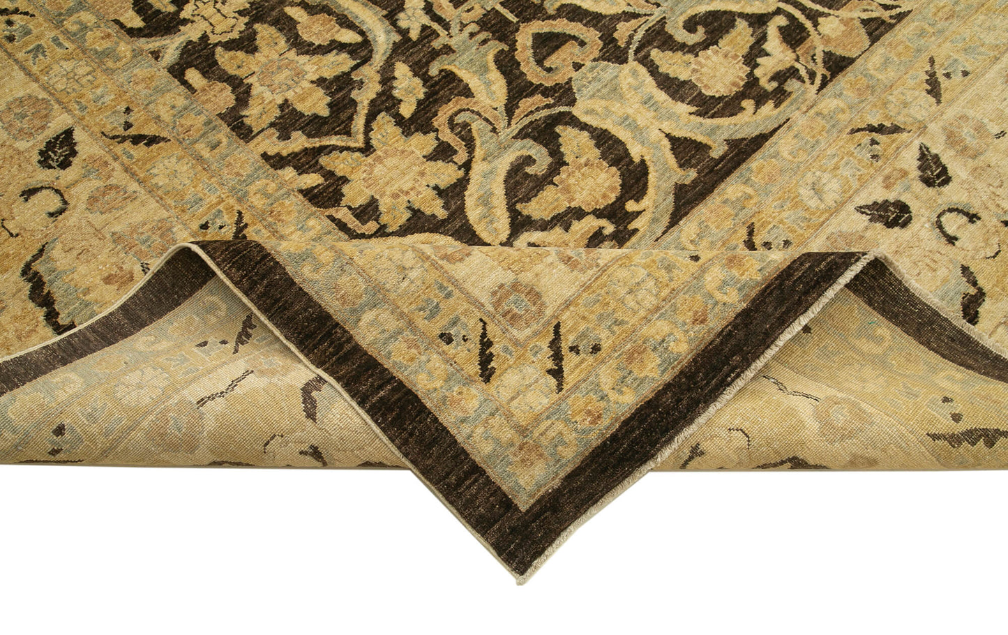 13x18 Beige Oushak Rug - 35987