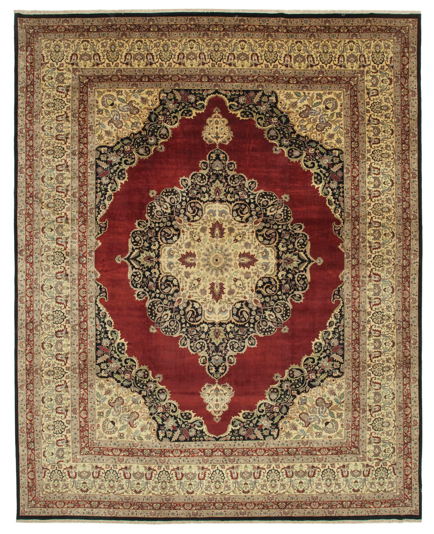 12x15 Beige Oushak Rug - 35989