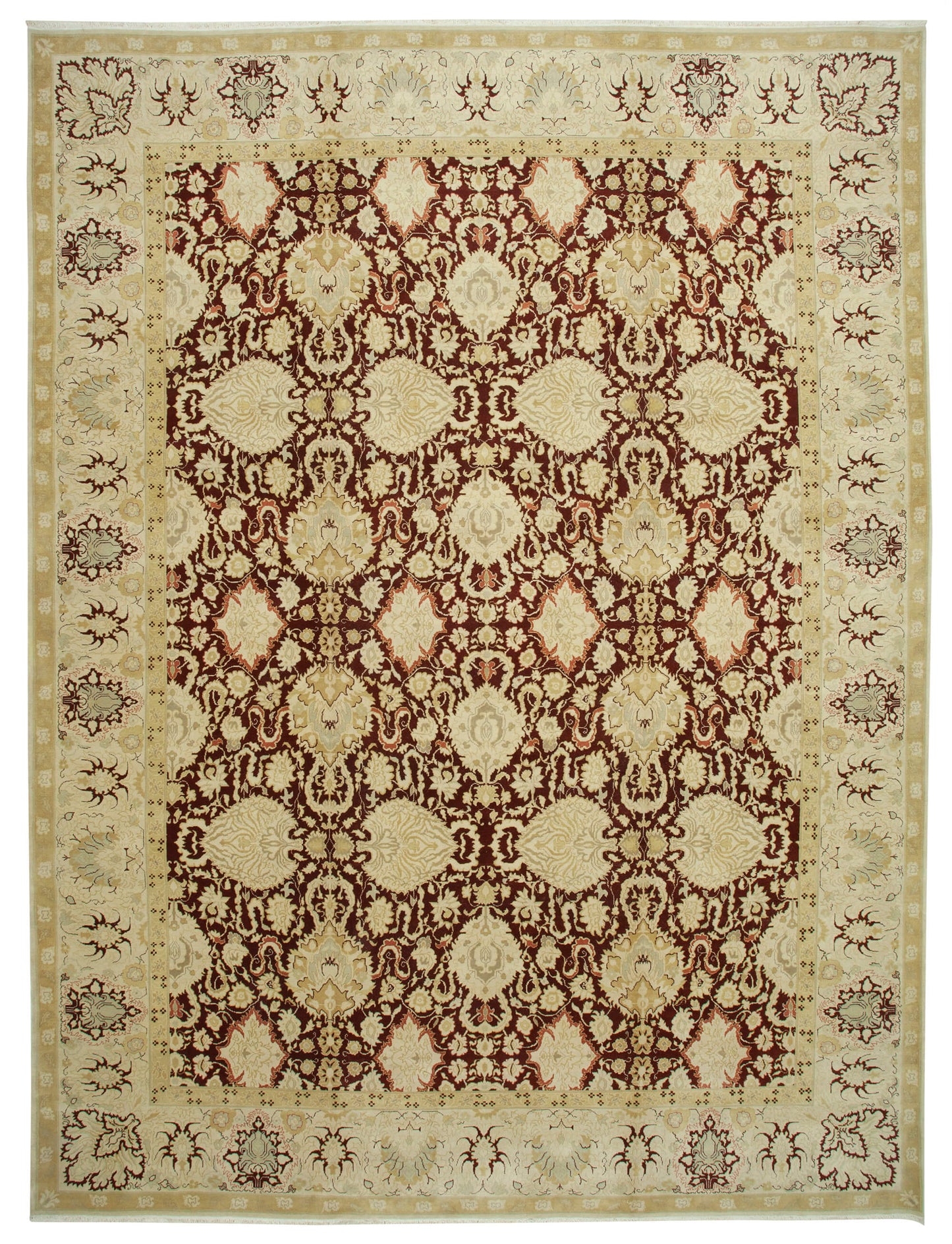 13x18 Beige Oushak Rug - 35992