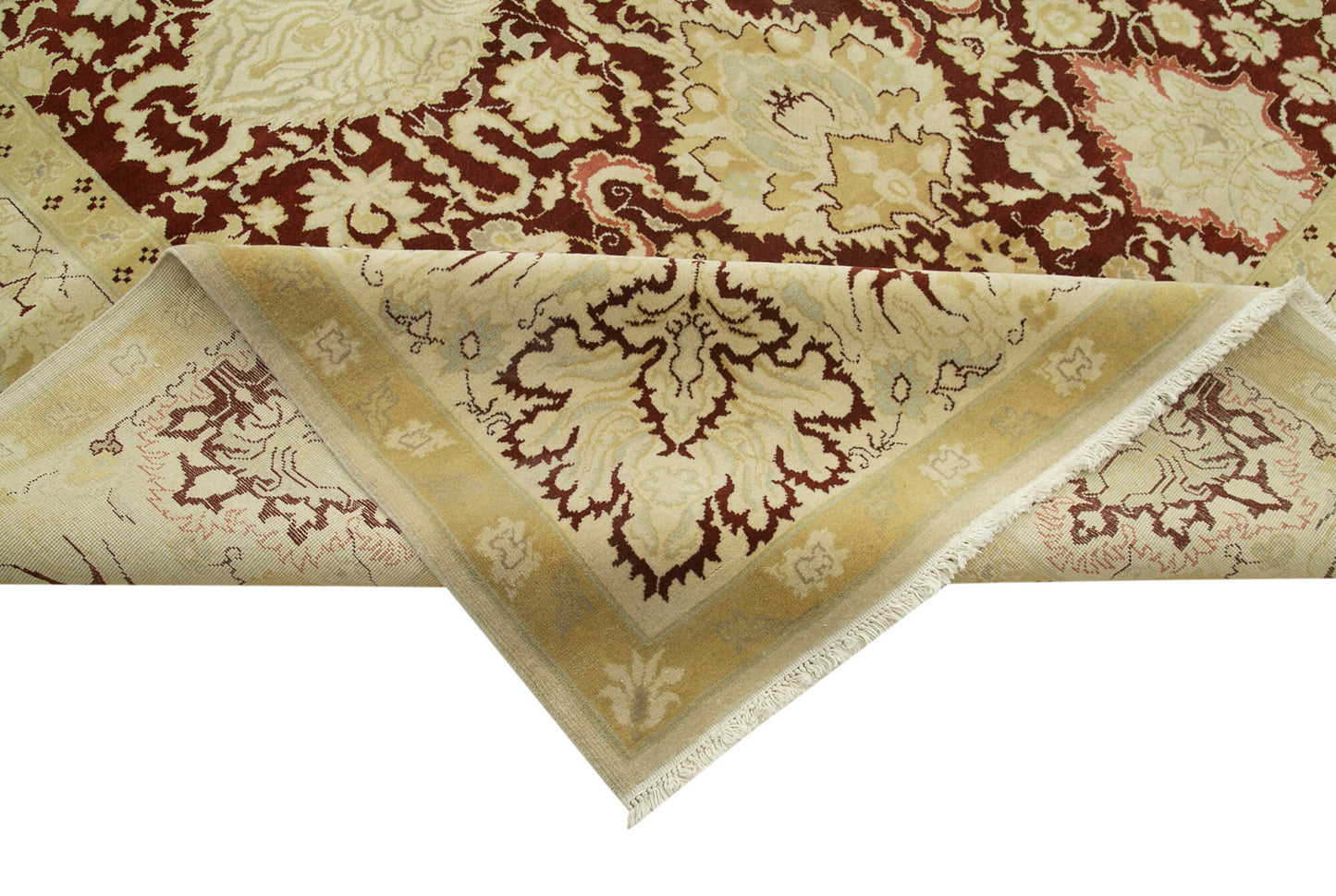 13x18 Beige Oushak Rug - 35992