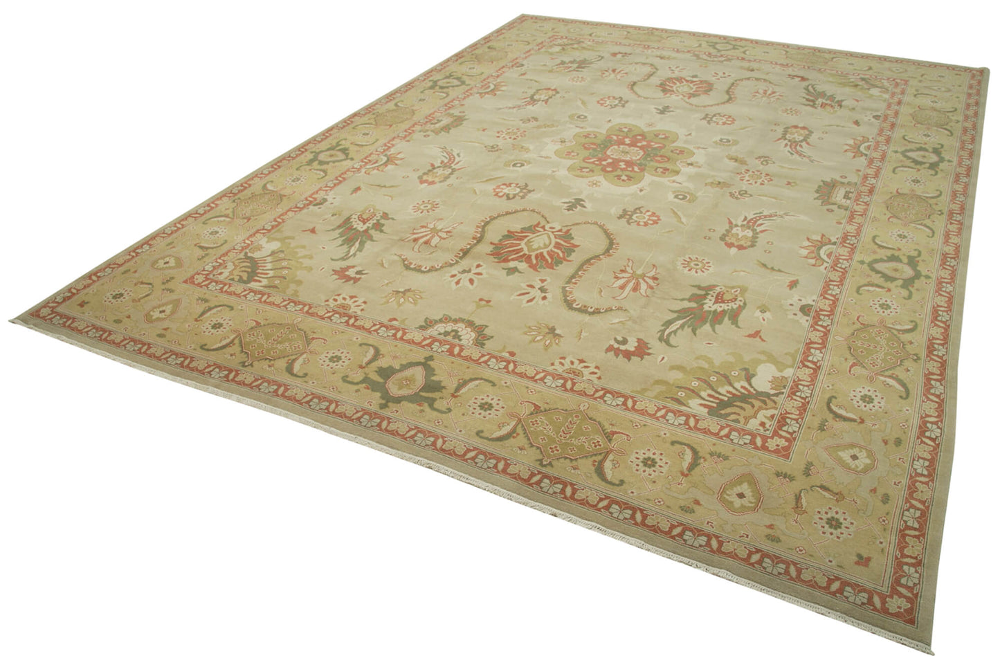 12x16 Beige Oushak Rug - 35994