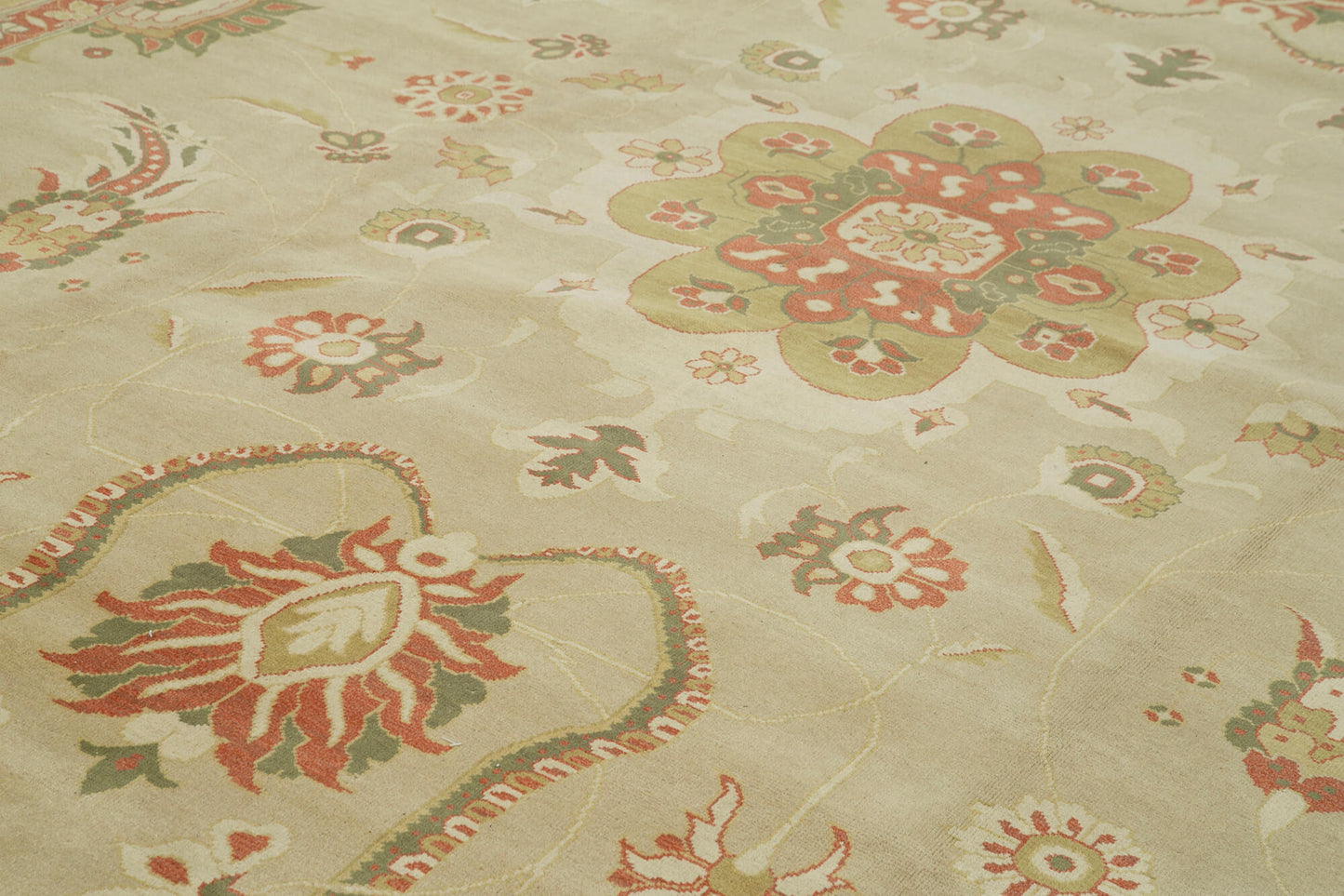 12x16 Beige Oushak Rug - 35994