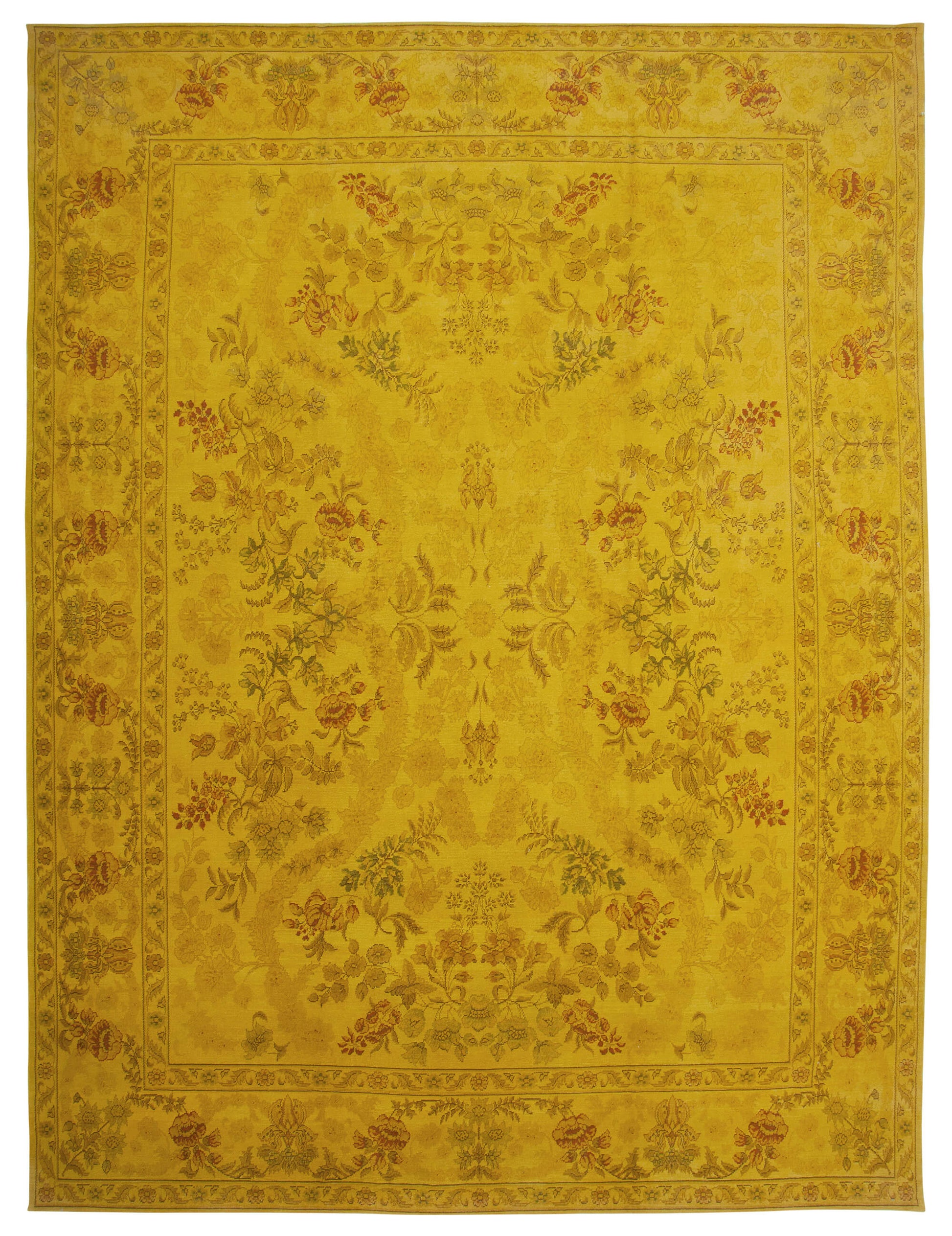 12x16 Yellow Oushak Rug - 35996