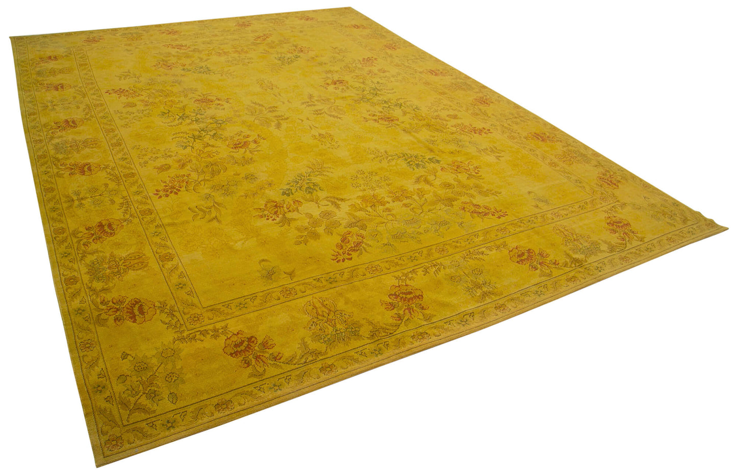 12x16 Yellow Oushak Rug - 35996