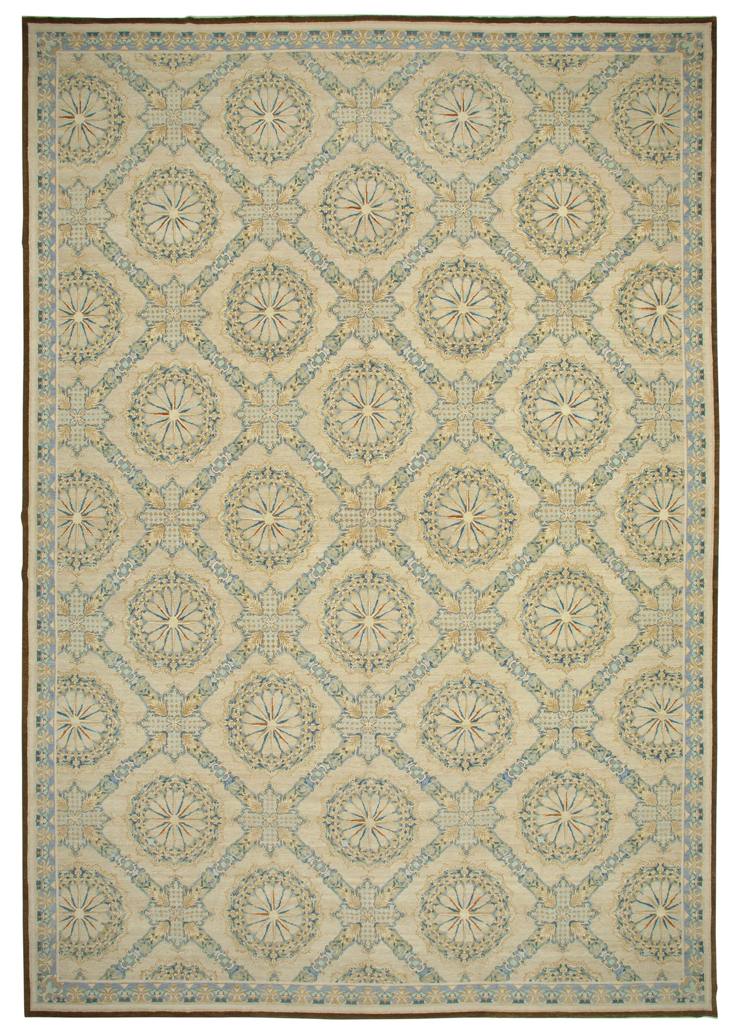 14x20 Beige Oushak Rug - 36003