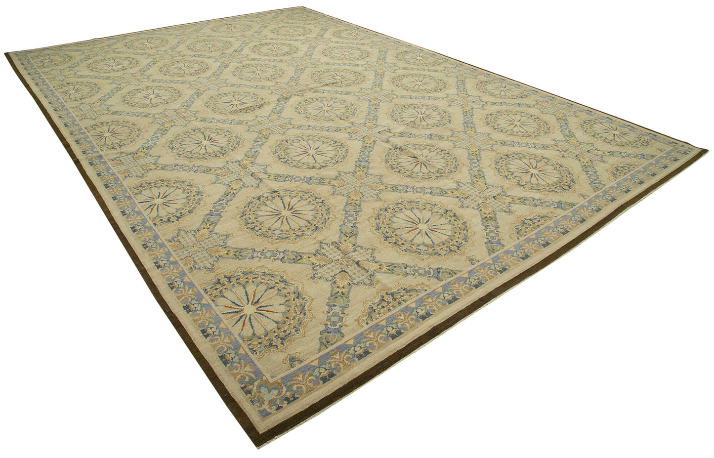 14x20 Beige Oushak Rug - 36003