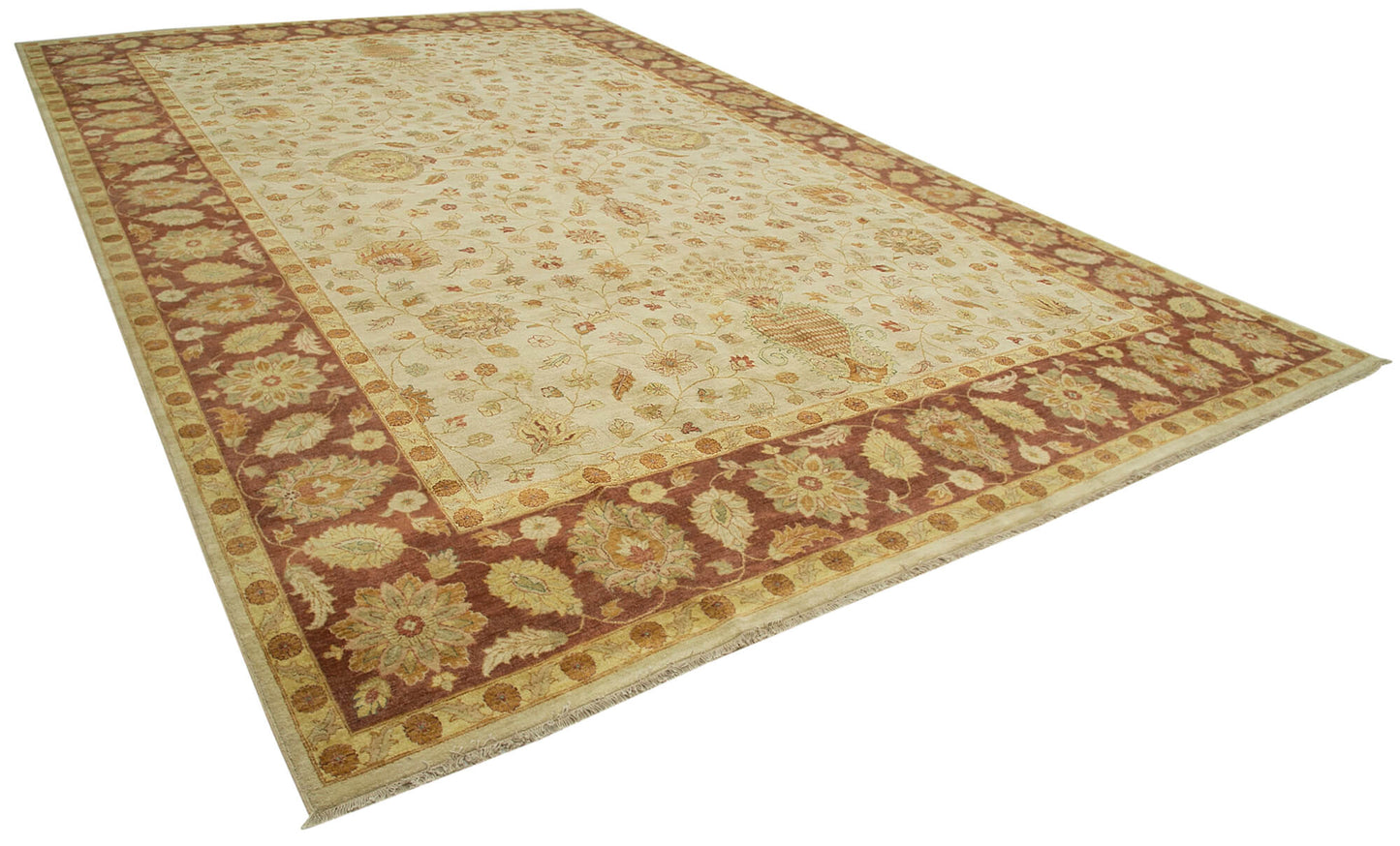 12x18 Beige Oushak Rug - 36006