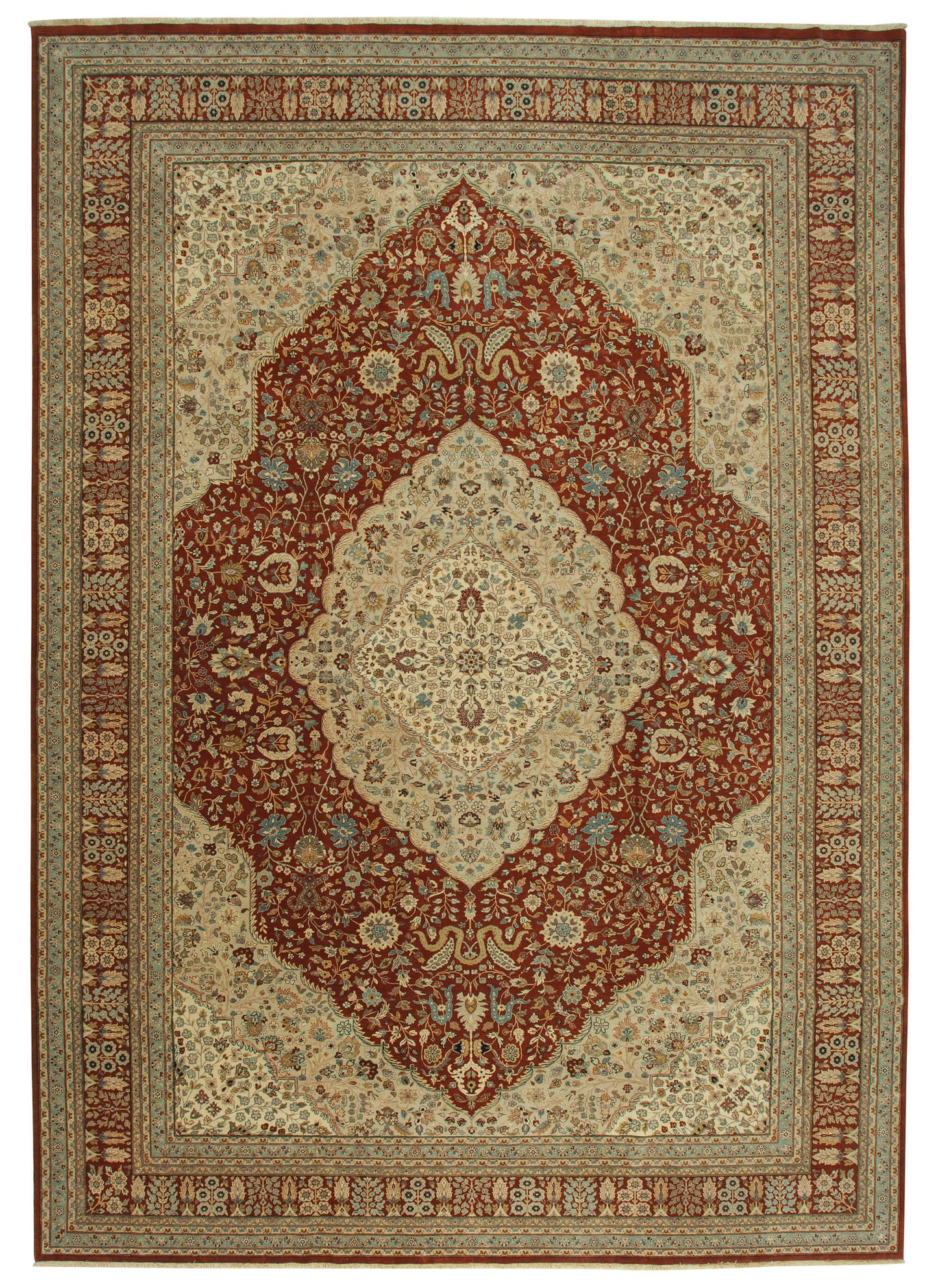 12x17 Beige Oushak Rug - 36007