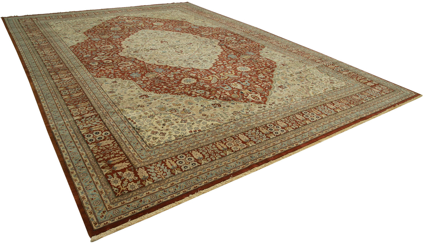 12x17 Beige Oushak Rug - 36007