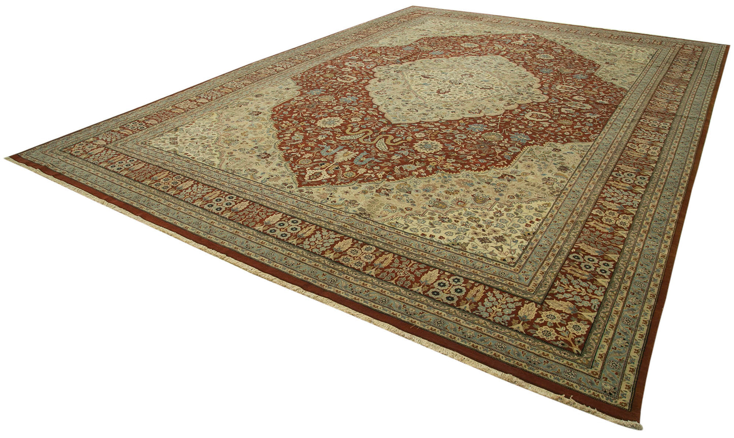 12x17 Beige Oushak Rug - 36007