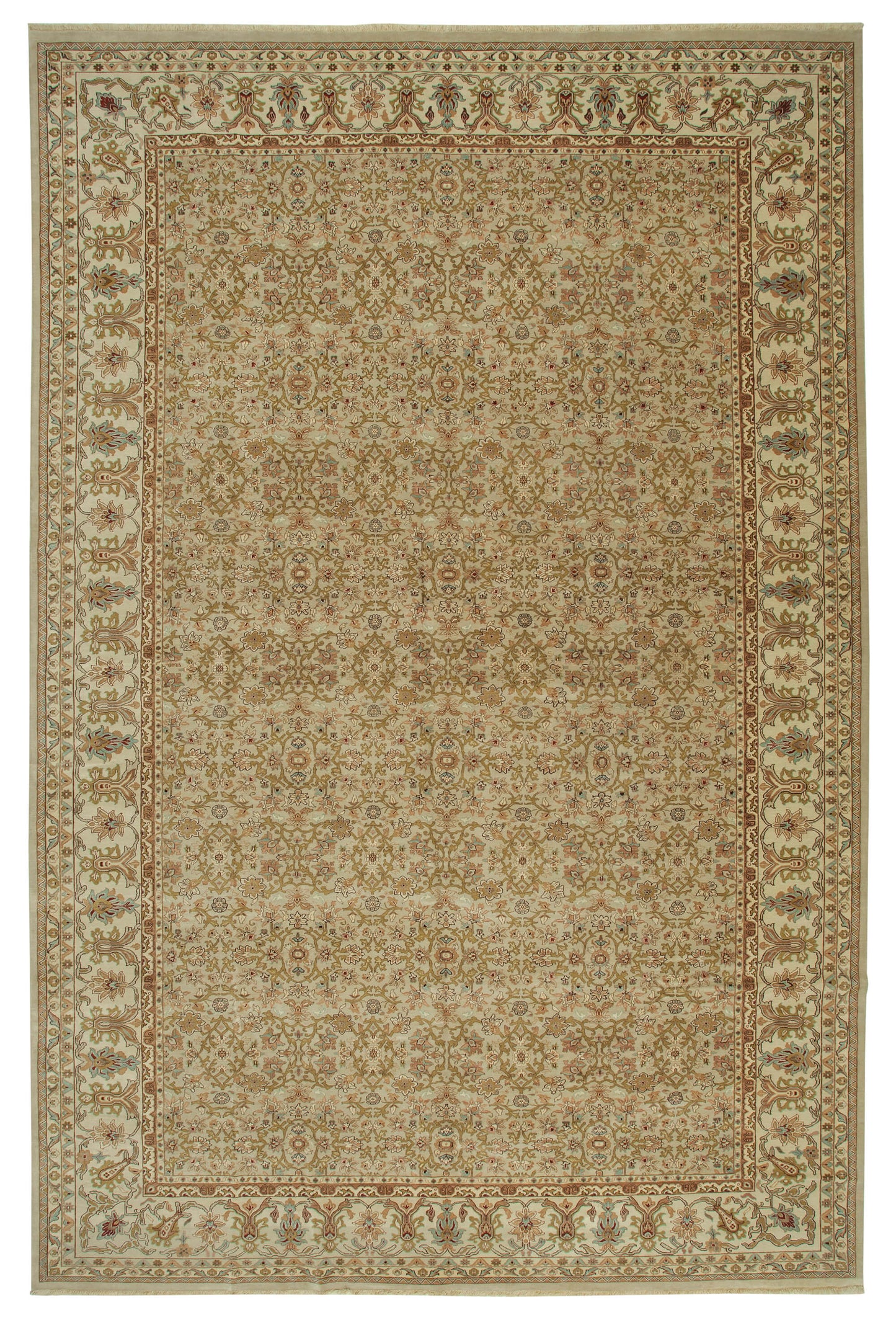 12x18 Beige Oushak Rug - 36011