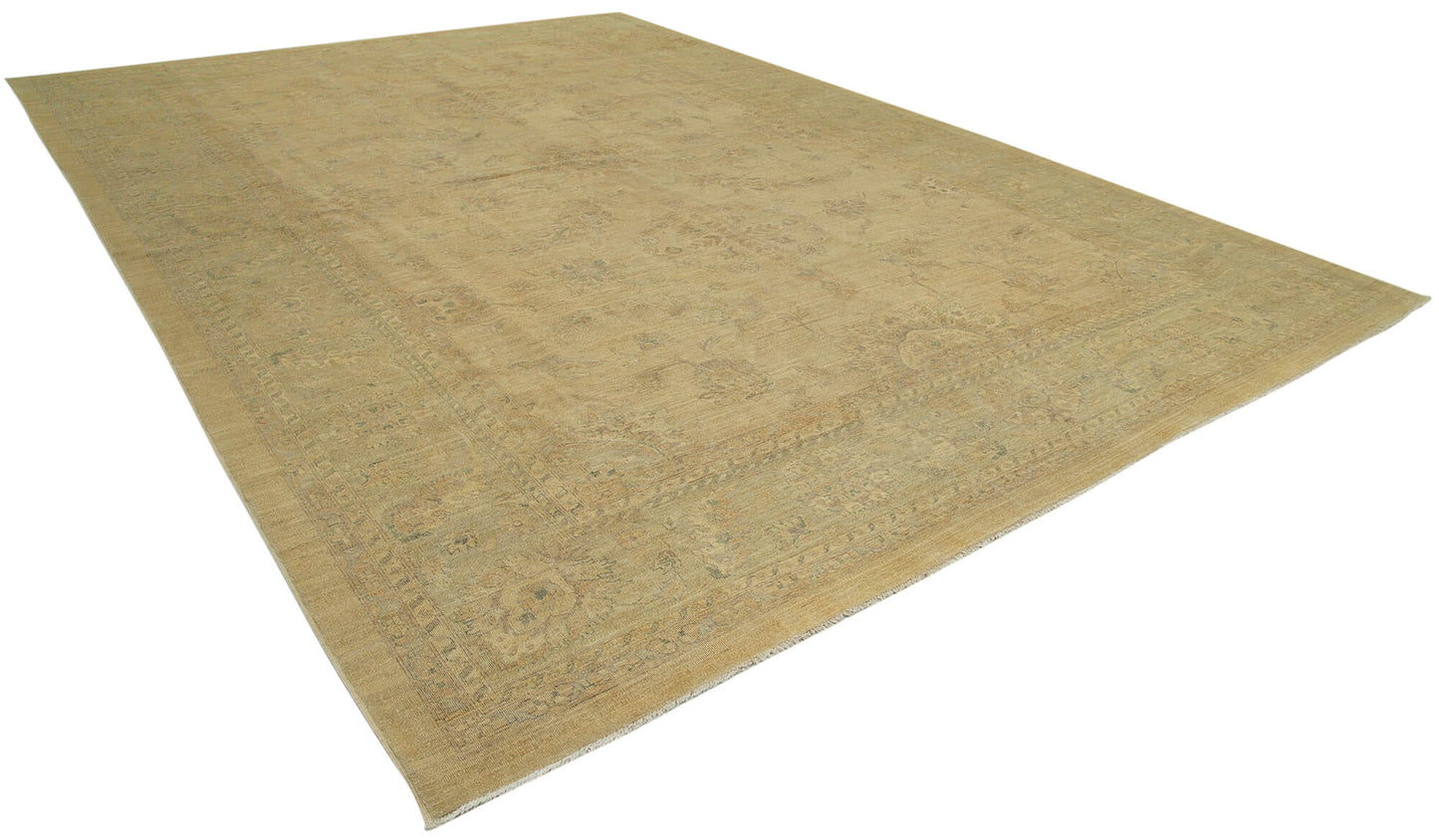 12x17 Beige Oushak Rug - 36012