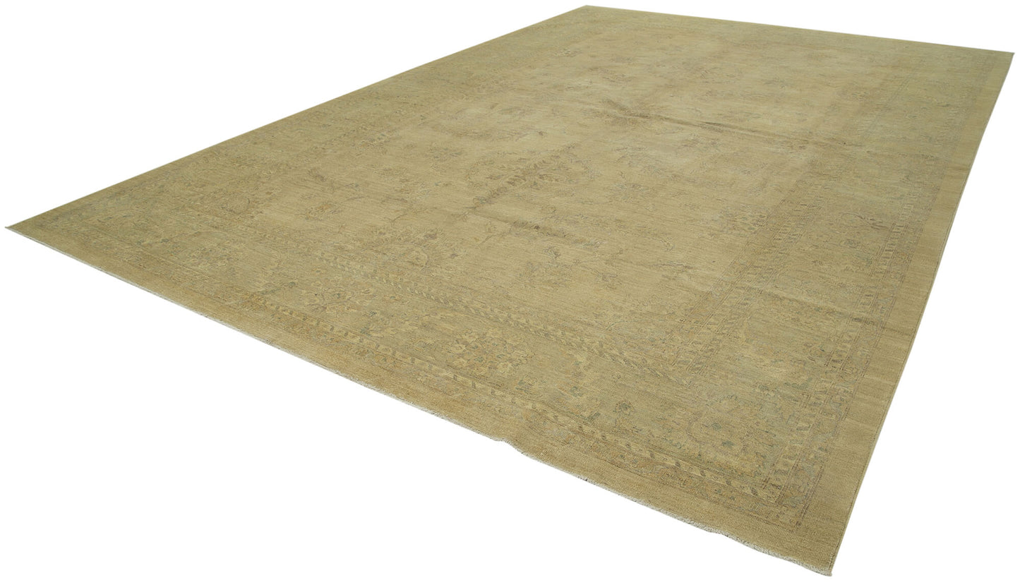 12x17 Beige Oushak Rug - 36012