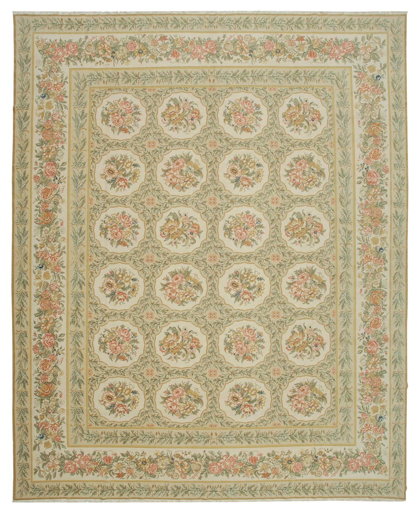 12x15 Beige Oushak Rug - 36014