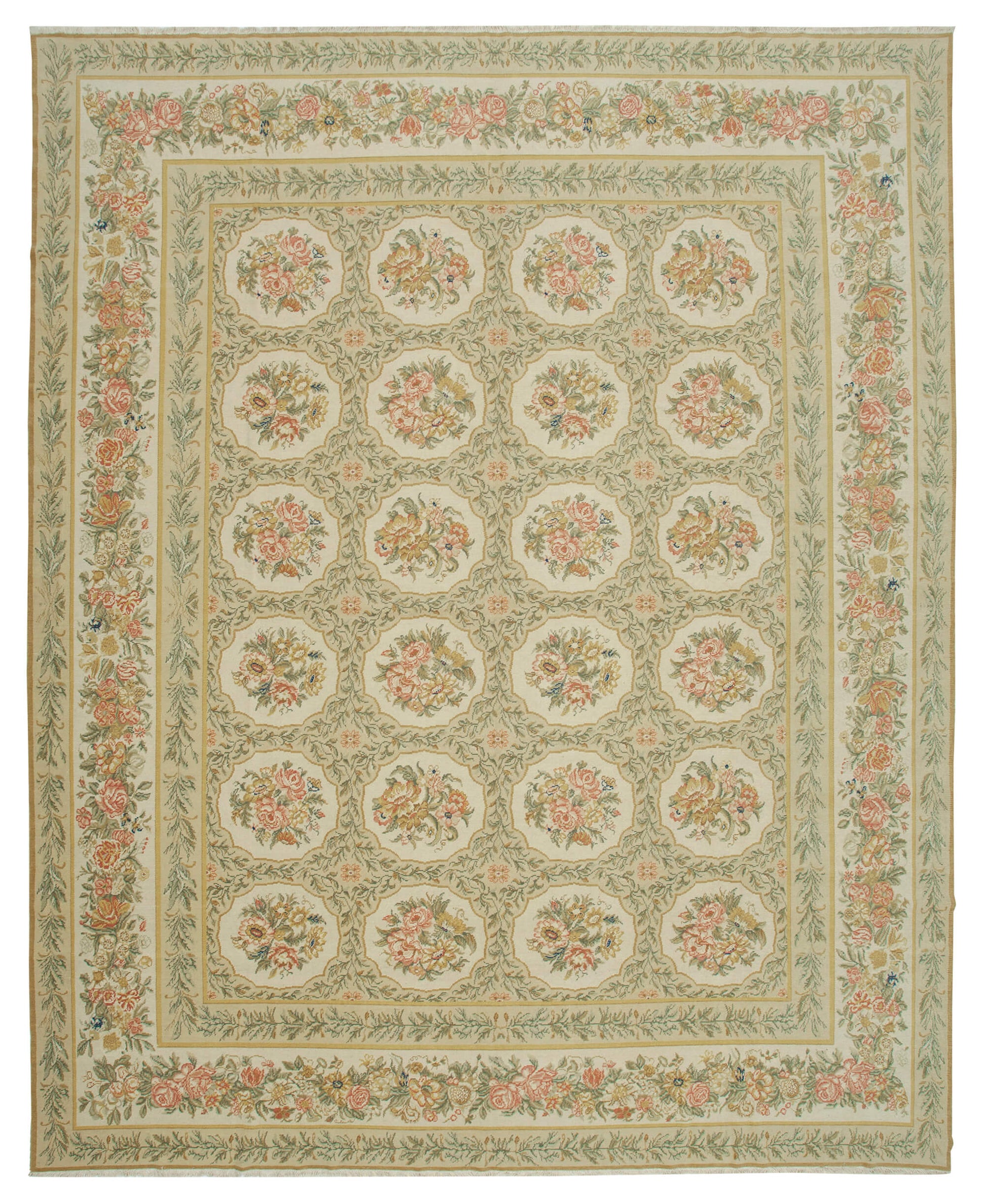 12x15 Beige Oushak Rug - 36014