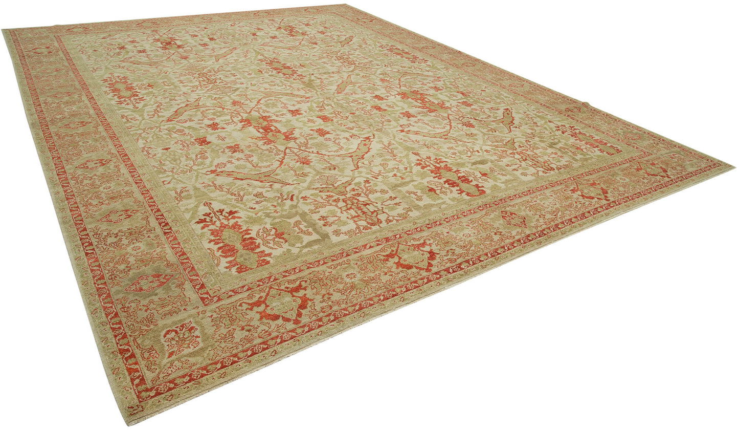 12x16 Beige Oushak Rug - 36018