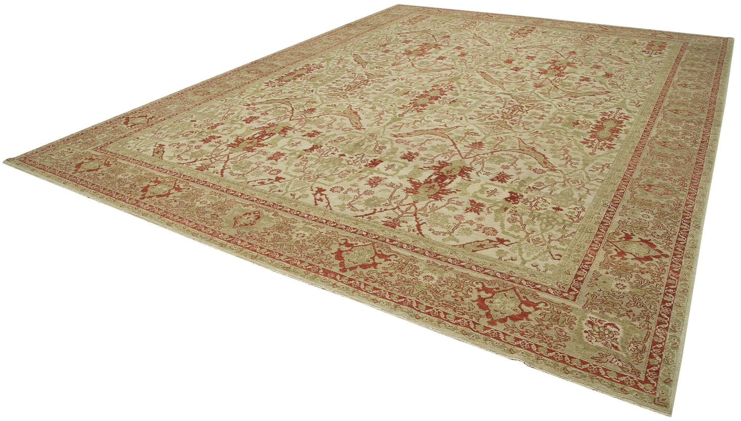 12x16 Beige Oushak Rug - 36018