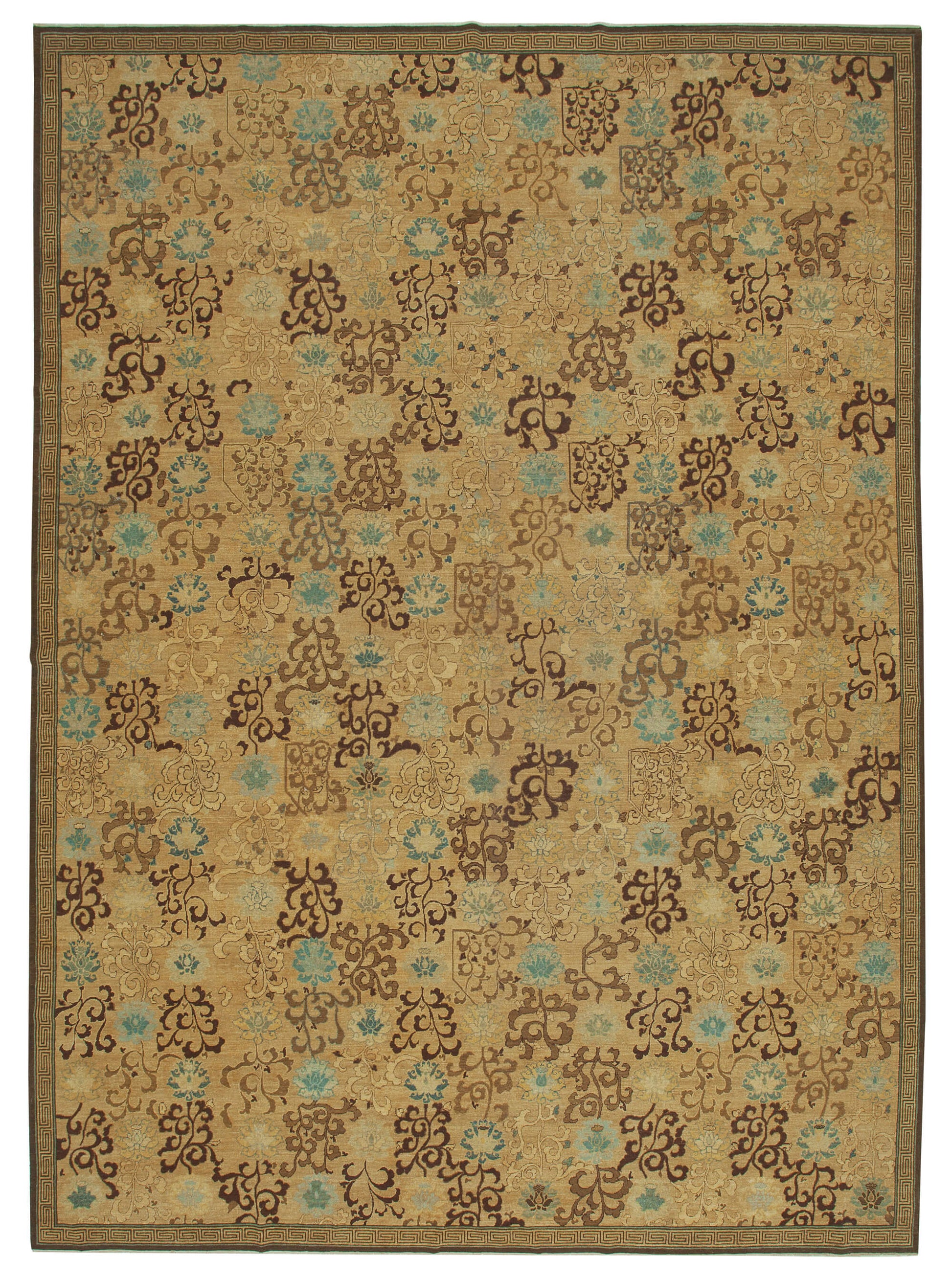 12x16 Beige Oushak Rug - 36019