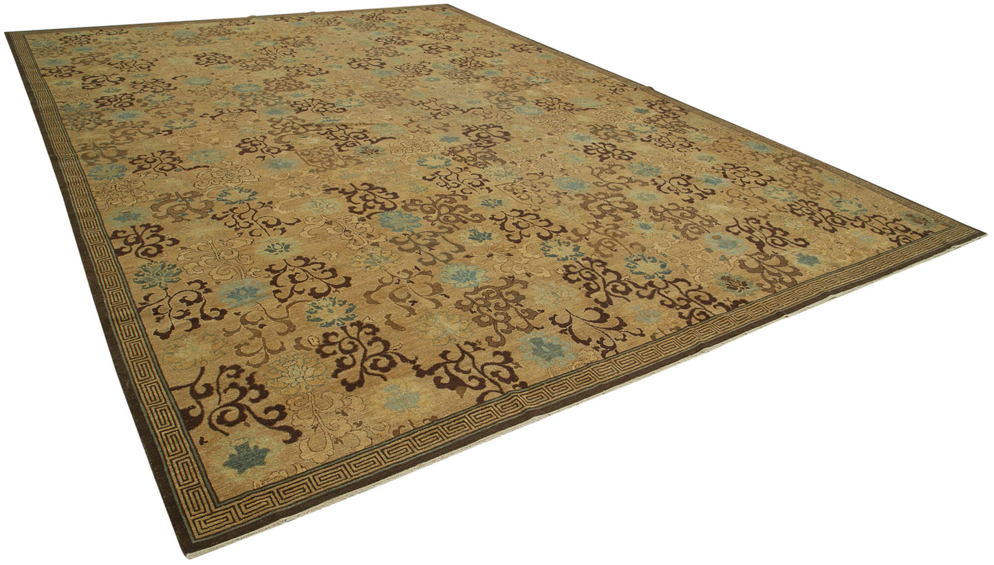 12x16 Beige Oushak Rug - 36019