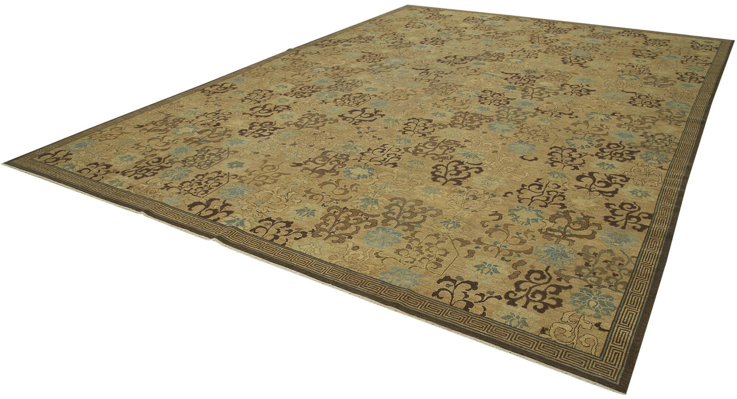 12x16 Beige Oushak Rug - 36019