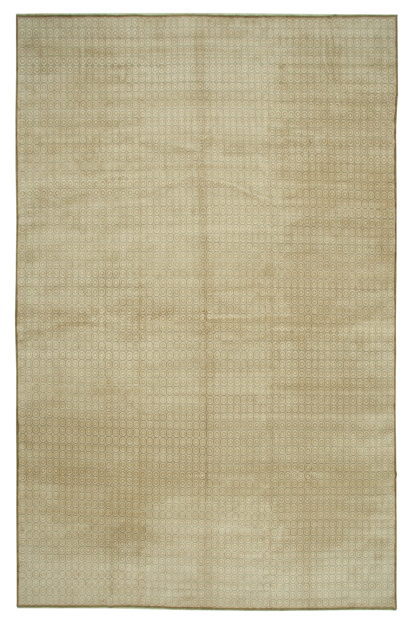 12x19 Beige Oushak Rug - 36020