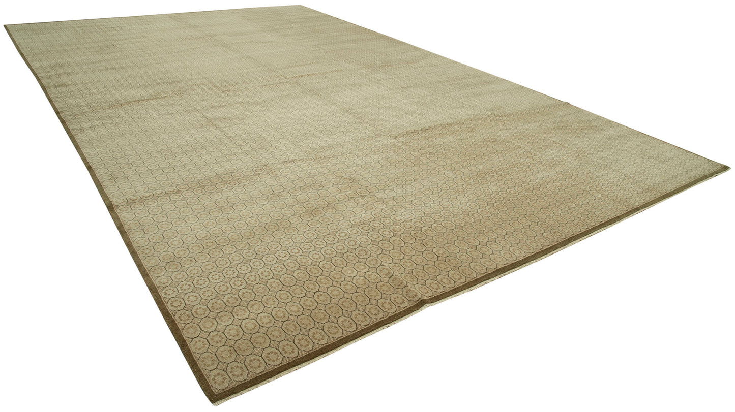 12x19 Beige Oushak Rug - 36020